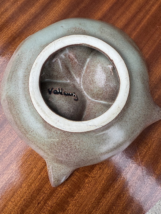 Image 1 of Vassoio portaoggetti in ceramica a forma di gufo di Vallauris, anni '60