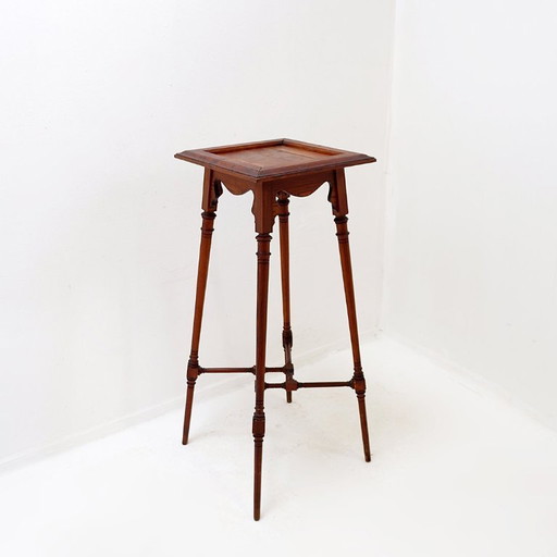 Mesa auxiliar antigua de madera - estilo Art Nouveau