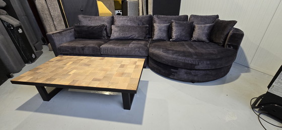 Image 1 of Sofá esquinero Zitmax de terciopelo con esquinas redondeadas orgánicas, 1,5 años de antigüedad.