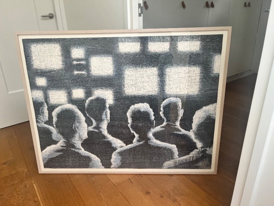 Image 1 of Gravure sur bois de Jacomijn den Engelsen « Viewing Room ».