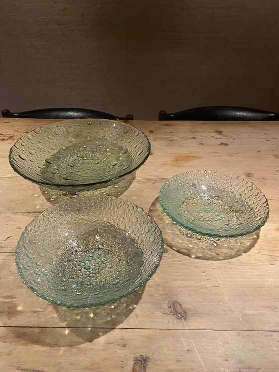 Image 1 of Pavel Panek Sklo Union druppelschalen 3 stuks 30 euro samen