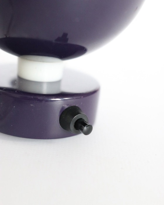 Image 1 of Vintage Frandsen Ball wandlampjes paars Deens design retro