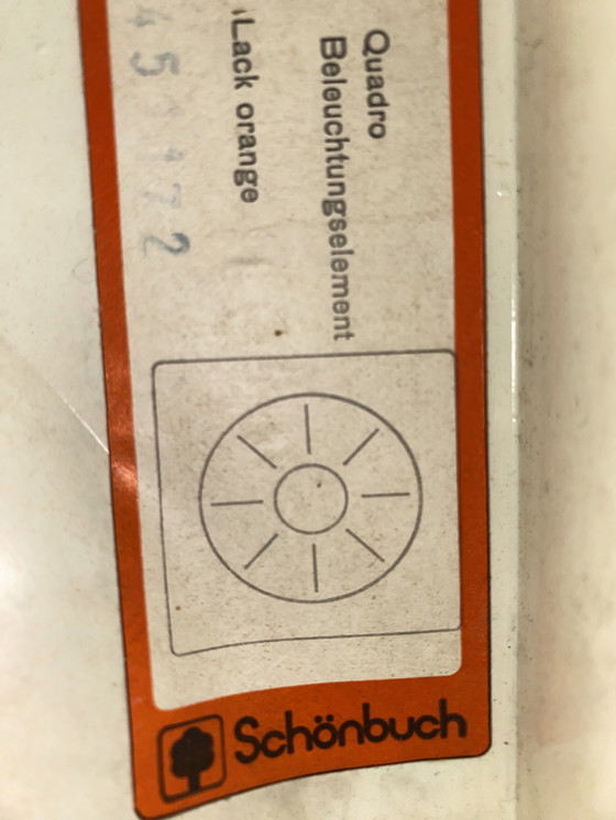 Image 1 of Lampada da parete Schönbuch Quadro arancione