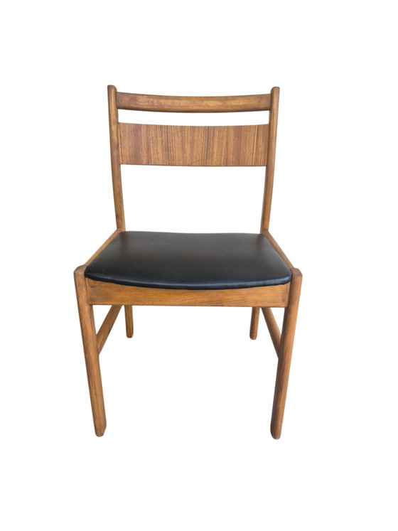 4 x Vintage Danish Thorsø Støle (T.S.M.) Dining Chair – Wood, Skai (photo 3 of 15)