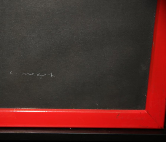 Image 1 of Megert, Christian - Hommage à Fontana - collage di specchi - firmato a mano