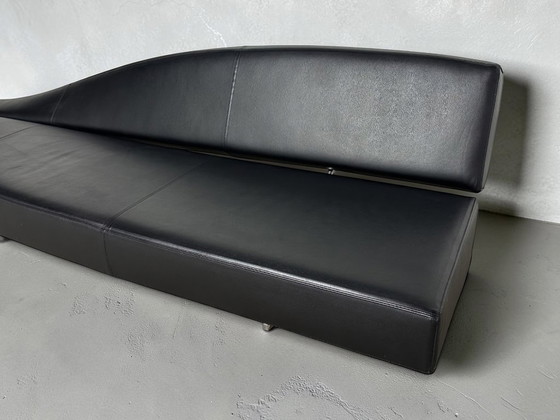 Ensemble de 2 canapés Cassina Aspen en cuir noir Jean-Marie Massaud – Canapés 3 places, Leather (photo 7 of 13)