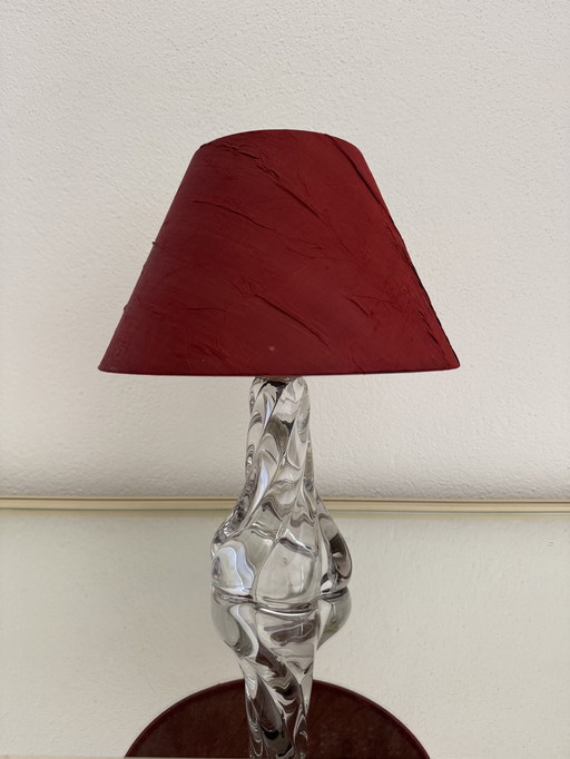 60's crystal table lamp