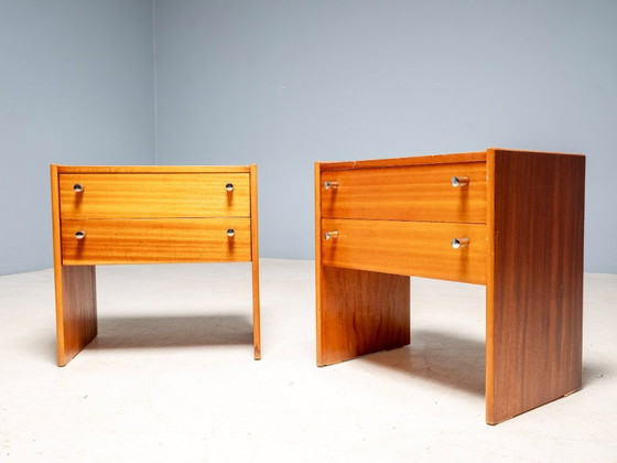 Image 1 of Coppia di comodini FEMINA di metà secolo, Cecoslovacchia, anni '60