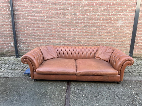 Image 1 of Vintage Chesterfield 3/4 Seater