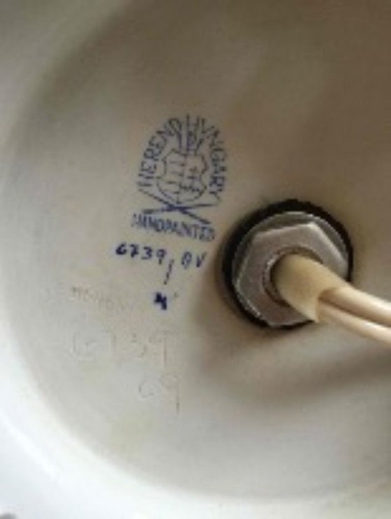 Image 1 of Herend Großer Lampenfuß Chinesisches Bouquet / Apponyi Grün