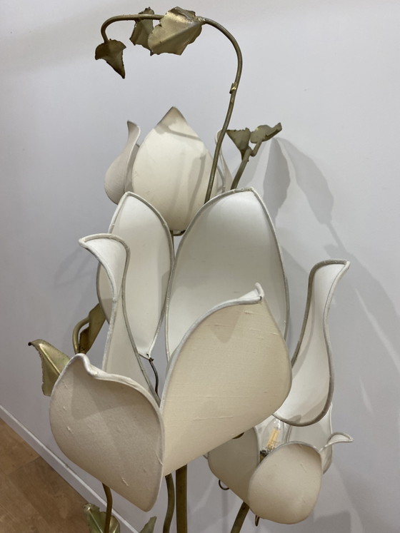 Lampadaire Fleurs De Lotus – Metal (photo 13 of 13)