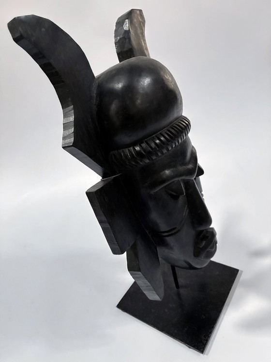 Image 1 of Afrikanische Stammeskunst • Senufo-Maske • Elfenbeinküste • Ebenholz • 1960