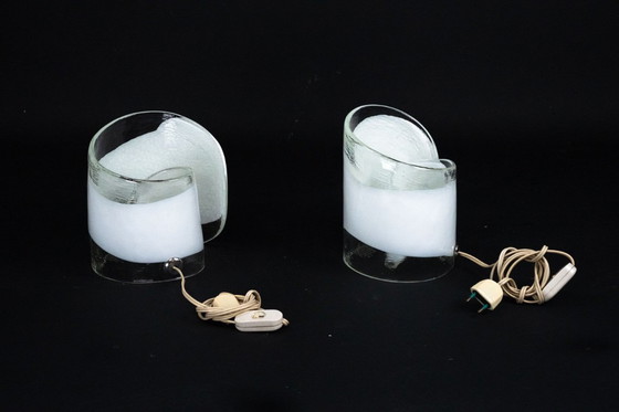 Image 1 of La Murrina, pair of Murano glass table lamps. Italy 1970s