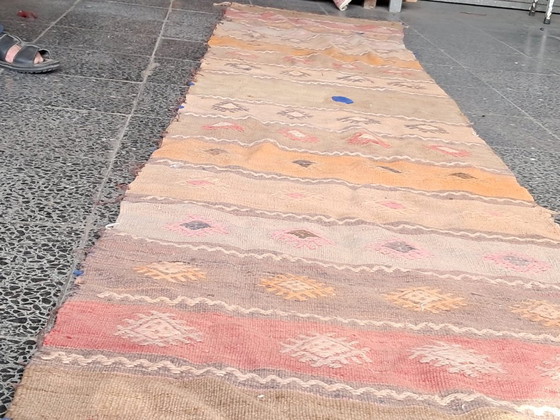 Image 1 of Kilim turco tessuto a mano 280x61 cm