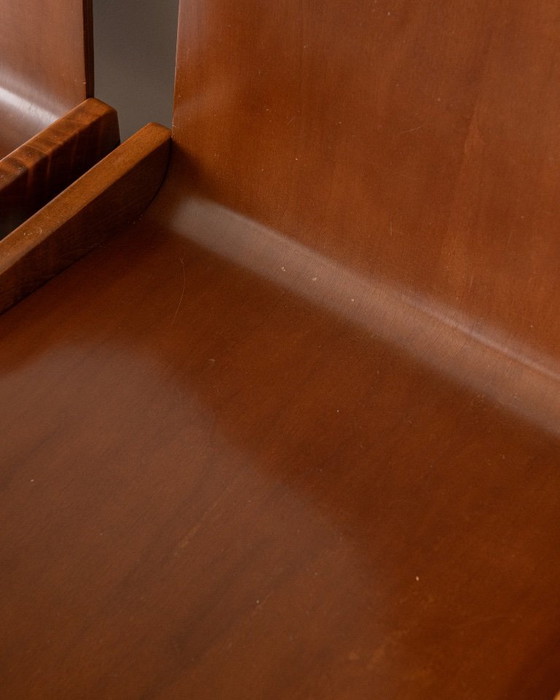 Sillas de comedor italianas de contrachapado, atribuidas a Molteni, años 70, juego de 4 – Molteni&C, Wood (photo 19 of 24)