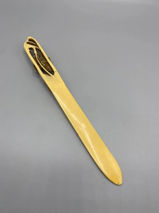 Antique Art Nouveau letter opener with floral design – decoratieve objecten (photo 2 of 5)
