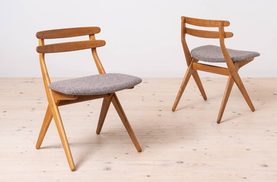 Image 1 of Set of 4 Dining Chairs, model SAKS by Poul Volther, Timless Danish Design, Fully Restored