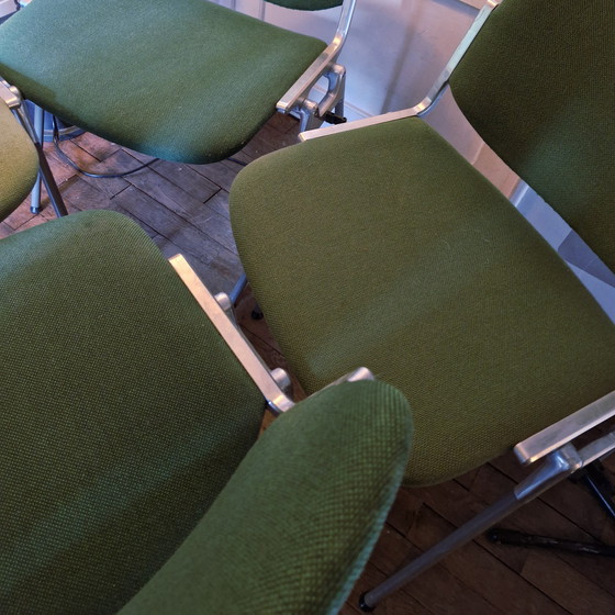 Image 1 of 🟢 Satz mit 4 DSC 106 Stühlen Giancarlo Piretti Anonima Castelli, 1965, 70 gestempelt