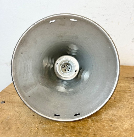 Image 1 of Grey Industrial Aluminium Cage Pendant Lamp, 1970s