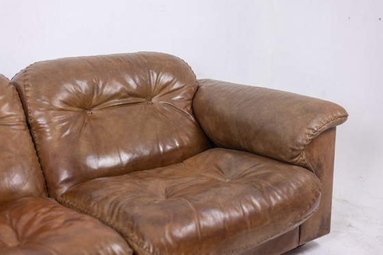 Image 1 of Maison De Sede. Two seater sofa in buffalo leather. 1970s.