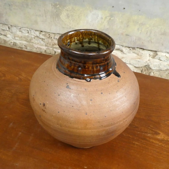 Grande vaso di Pierre Digan parzialmente smaltato – Vasi, Porcellana, Vintage (photo 5 of 8)