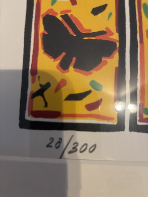 Kim Muns 98 Butterfly Siebdruck 28/300