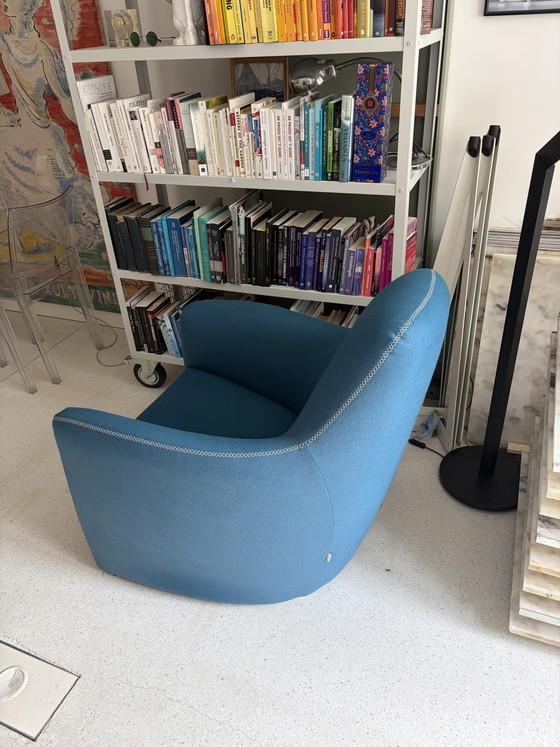 Bert Plantagie Lounge Z Fauteuil Blauw Wol – Wool (photo 5 of 15)