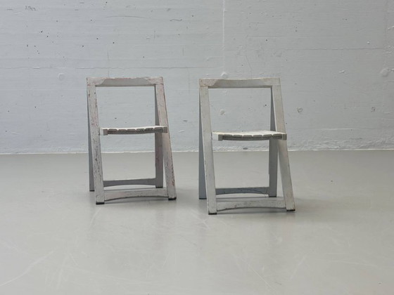 Image 1 of Deux chaises pliantes pour enfants, modèle Trieste, par Aldo Jacober, Italie, années 1960