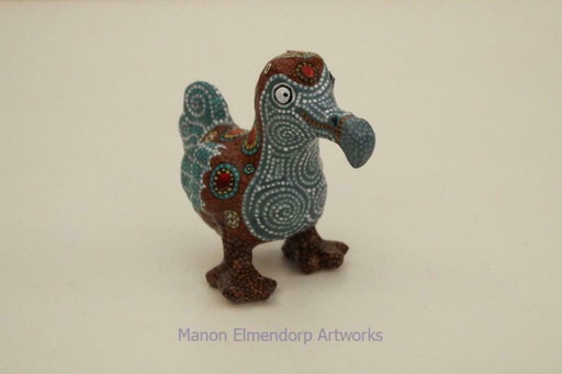 100% Handgemaakt Beeldje Dodo / Vogel Kunst Nieuw
