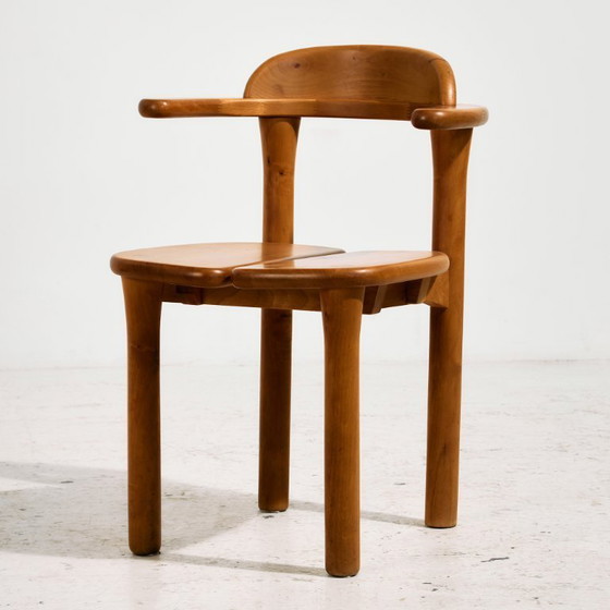 Image 1 of MK10590 Set da pranzo in legno di ontano di Erwin Berghammer per Team 7, Set di 7