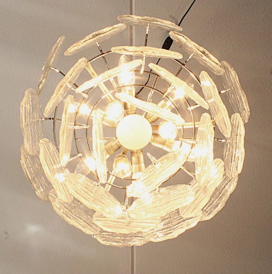 Image 1 of Großer Kronleuchter Kalmar 3423 aus 27-teiligem Eisglas von Carlo Nason