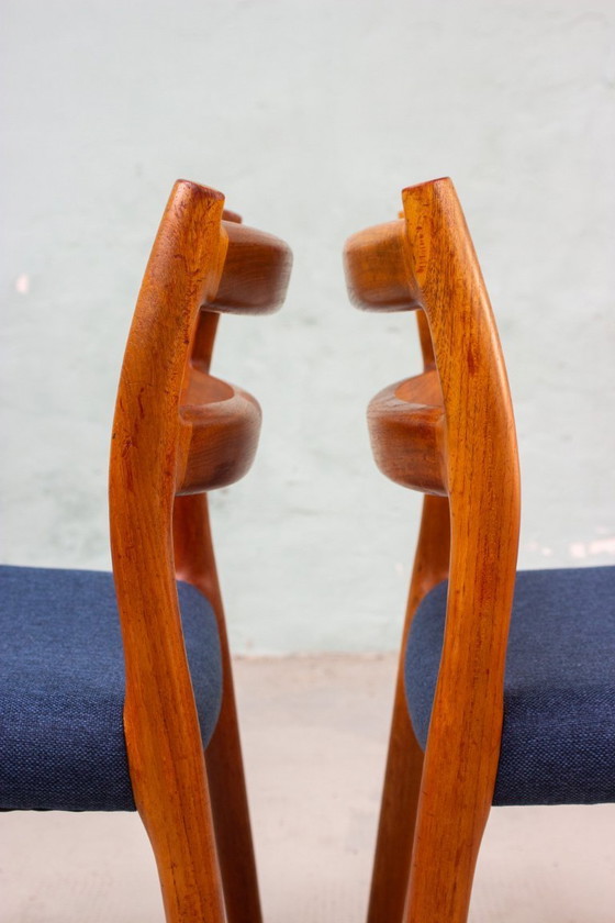 Image 1 of 2 chaises Niels Otto Möller modèle n° 84, en teck danois vintage