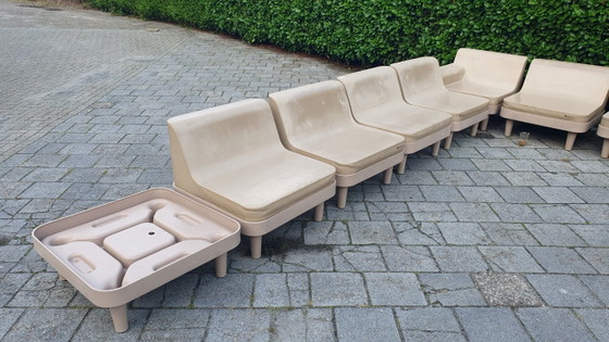Sixinch Offshore Set lounge modulare di design 20 pezzi taupe vintage – Divani modulari, Plastic (photo 4 of 35)