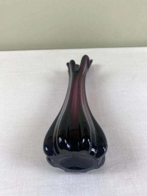 Vintage five-finger vase – Crystal, Glass (photo 9 of 10)