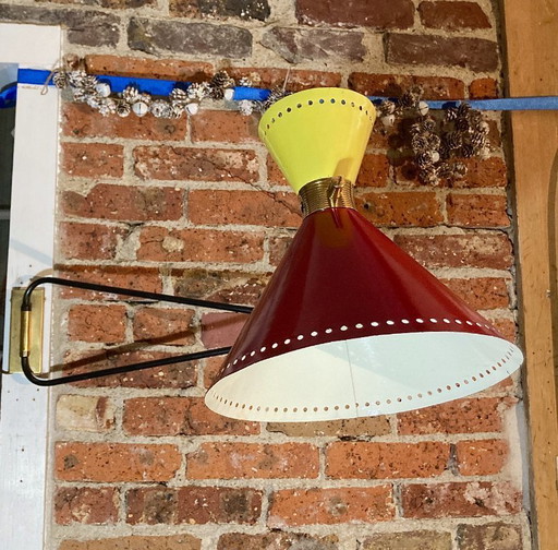 Grande lampada da parete diabolo Lunel