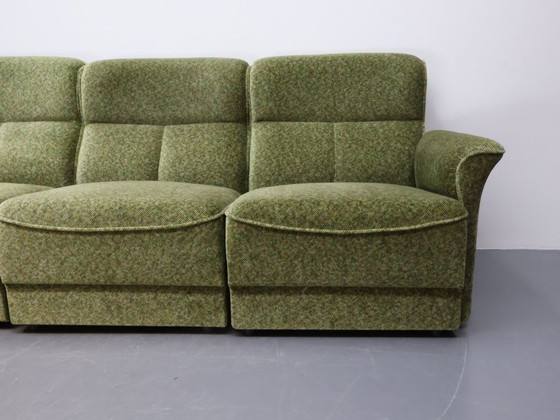 Image 1 of Vintage modulebank | 4-Delig | Top staat | Groen
