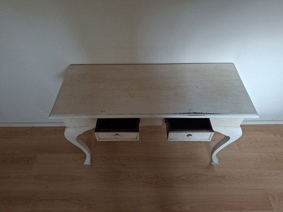 Beistelltisch / Schminktisch, Beistelltische, Holz, Creme (Foto 3 von 5)