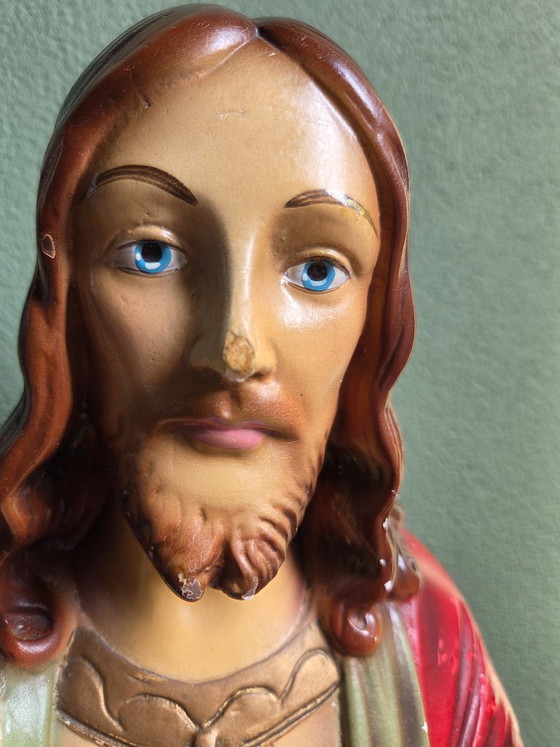 Image 1 of Busto di Gesù in gesso del Sacro Cuore