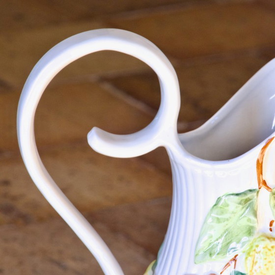 Image 1 of Brocca/vaso vintage in terracotta color limone molto grande, firmato What's