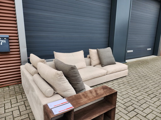 Flexform Groundpiece corner sofa in fabric by Antonio Citterio