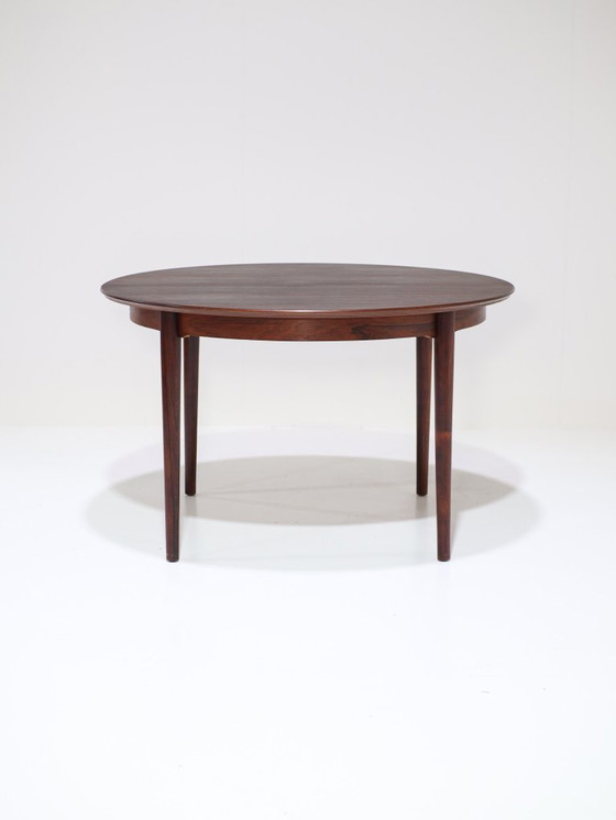 Image 1 of Tavolo da pranzo rotondo estensibile in palissandro danese vintage