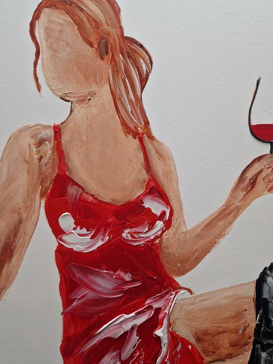 Image 1 of Henry ESCOBAR - The Glass - Artist's Painting