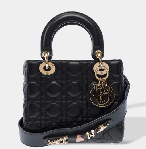 Borsa DIOR Lady Dior in Cuir Noir - 103268