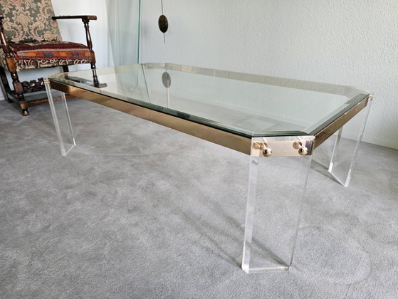Pierre Vandel coffee table – Glass, Plexiglass (photo 2 of 5)