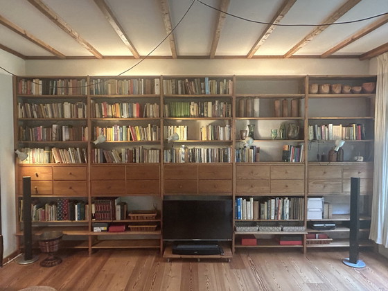 Grande Librerie in stile danese con cassetti degli anni '60/'70 – Lundia, Wood (photo 5 of 5)
