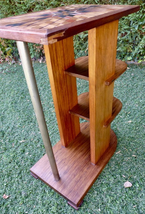 Image 1 of Table d'appoint Art-Déco moderniste dans le style de Michel Duffet.