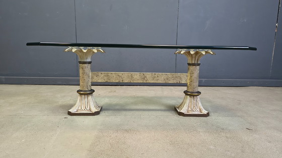 Image 1 of Vintage cast iron flower coffee table, 1960s
