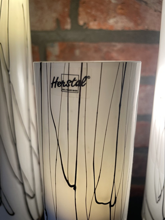 Image 1 of Set di 3 lampade di design a tubo Herstal Danimarca