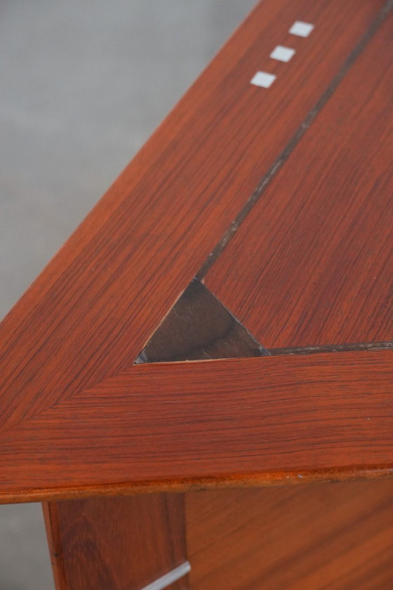 Image 1 of Art Deco design side/coffee table in a triangular shape by Schuitema from the Decoforma series