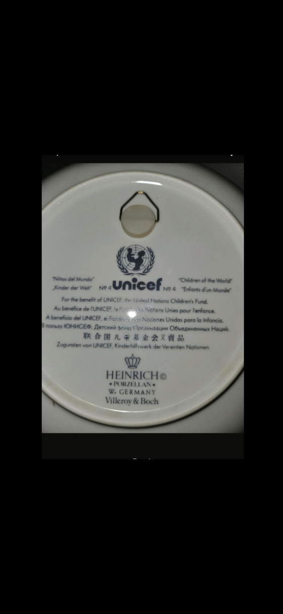 Image 1 of Villeroy und Boch Heinrich Porzellan Teller, Kinder der Welt UNICEF 